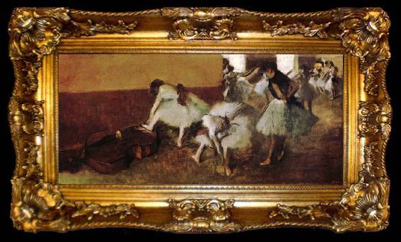framed  Edgar Degas A picture of Russian dance, ta009-2